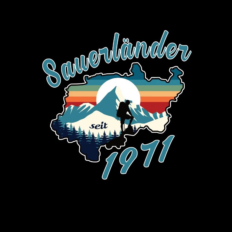 1971 Geburtstag Sauerländer Original Retro Sunset