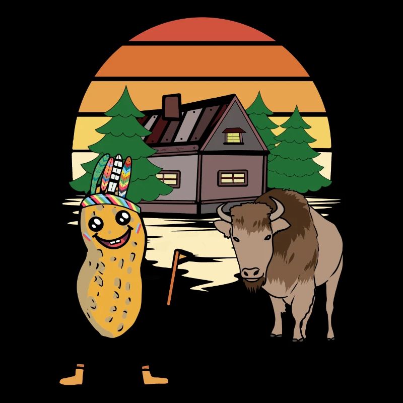Arachide, Bison de buffle, Noix du Far West