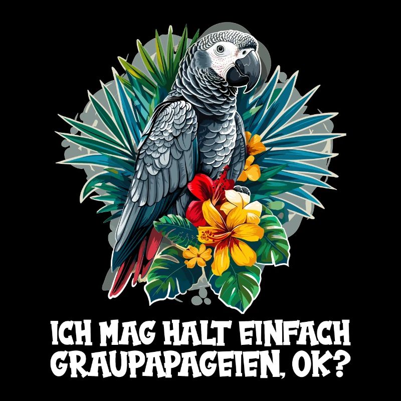African grey parrots