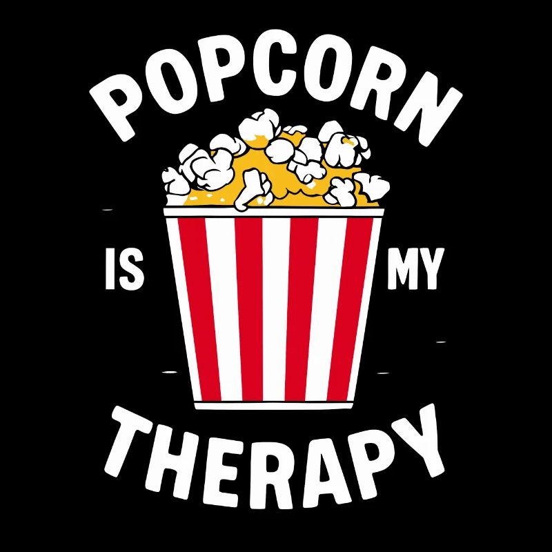 Funny popcorn saying, binge-watching popcorn