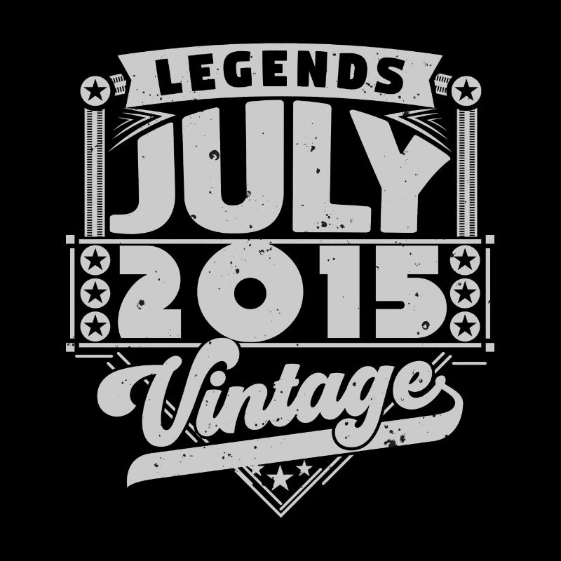 Vintage Geburtstagsgeschenk Juli 2015, Juli.
