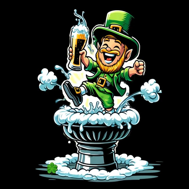 Springender Leprechaun (Irischer Kobold)