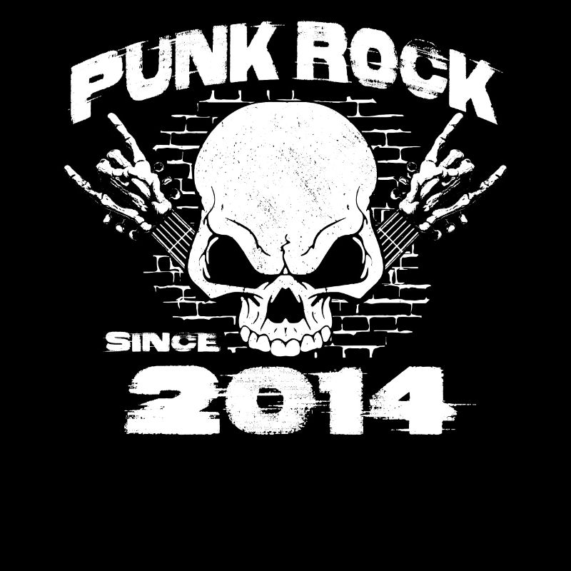 Punk Rock Since 2014 - Skull Rock Hands 10th