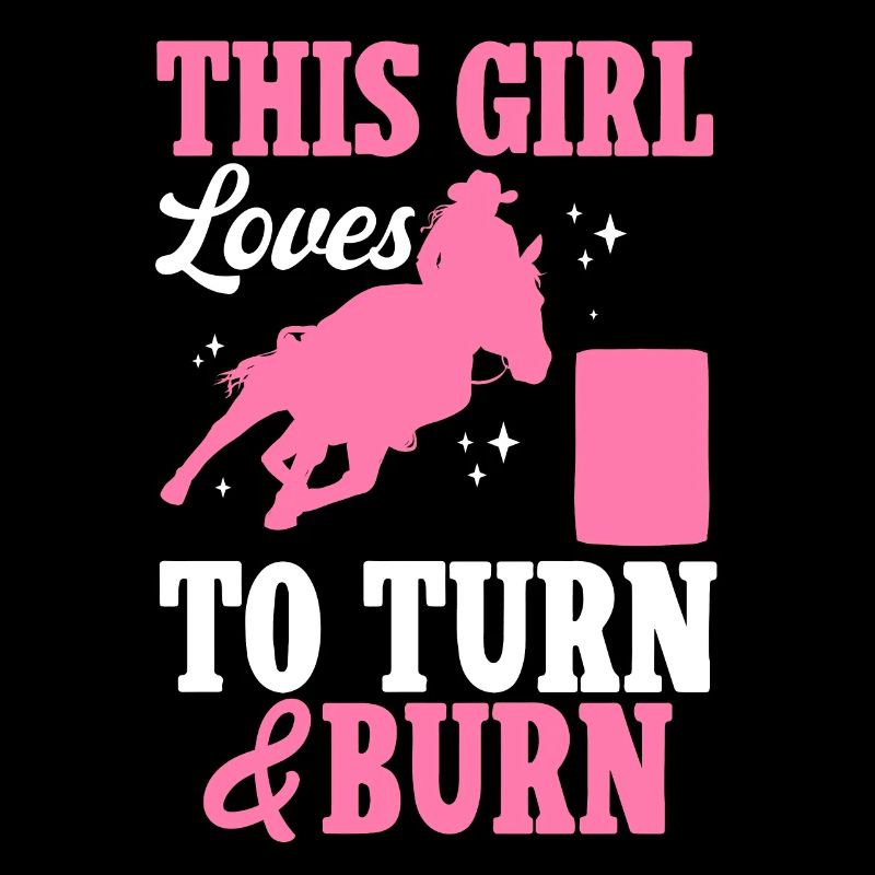 Cheval de course de barils de rodéo