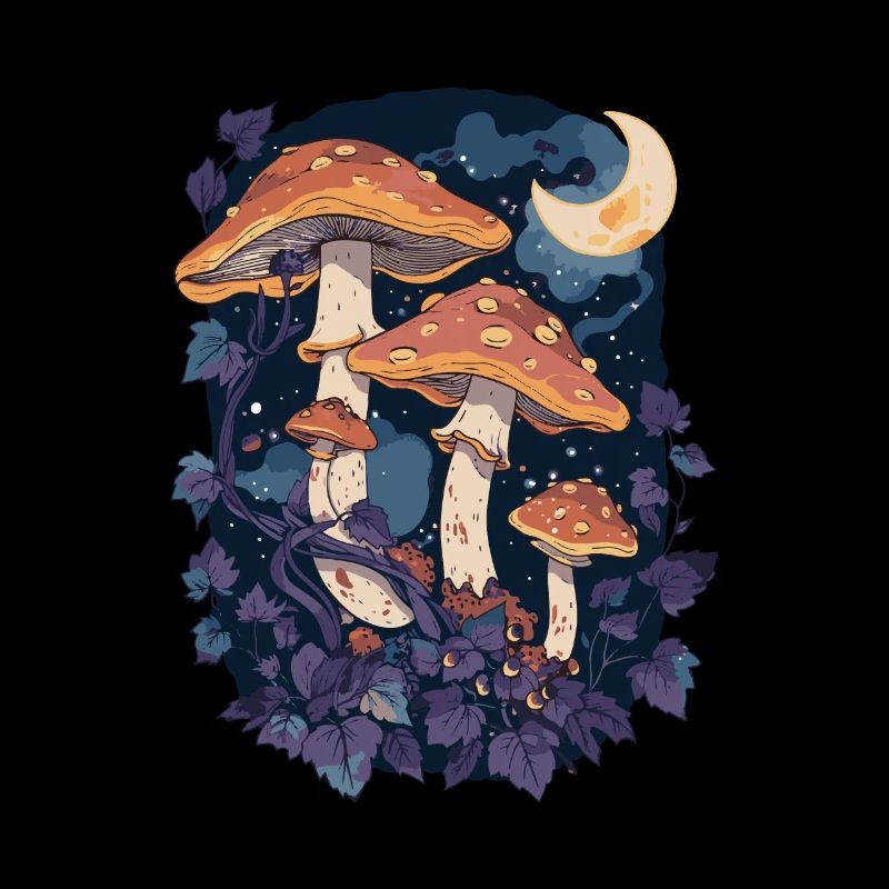 Fairycore Goblincore Mushroom Moon Phases Cottagecore