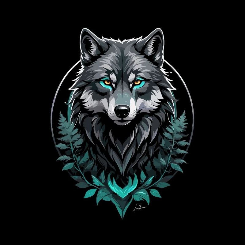 Wald Arktischer Wolf