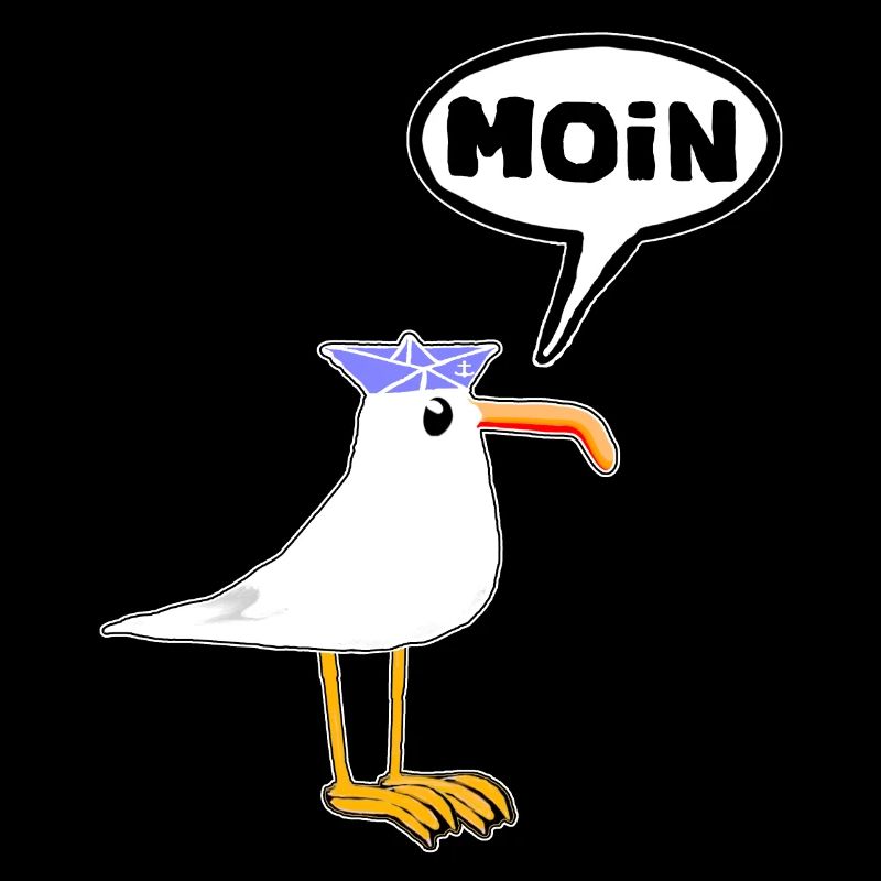 Moin Seagull Bottes en caoutchouc Bottes Speech Bubble