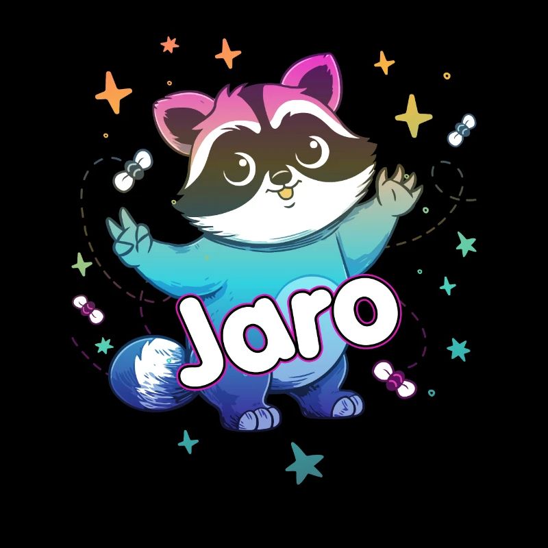 JARO - Beau nom de garçon avec un raton laveur mignon