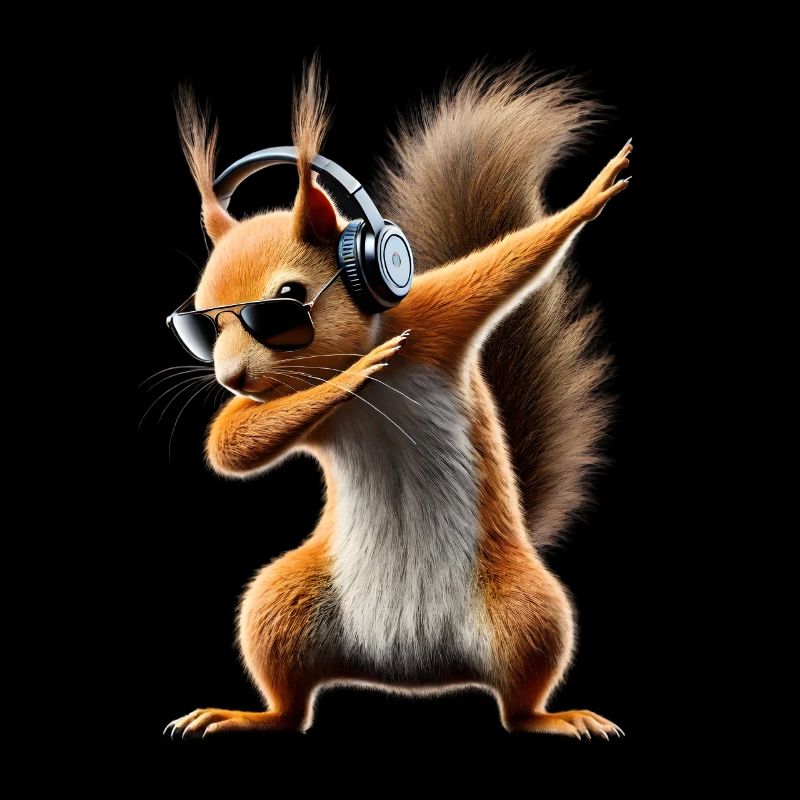 Lustiges Dabbing Eichhörnchen Tierliebhaber Tiere