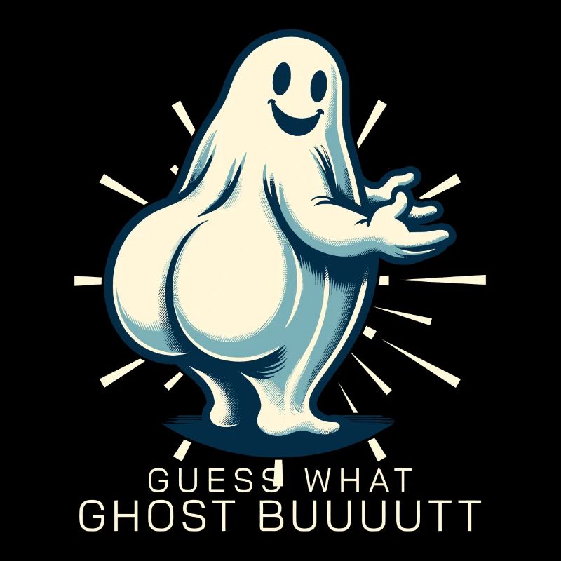 Halloween Costume Ghosts Butt Funny Saying
