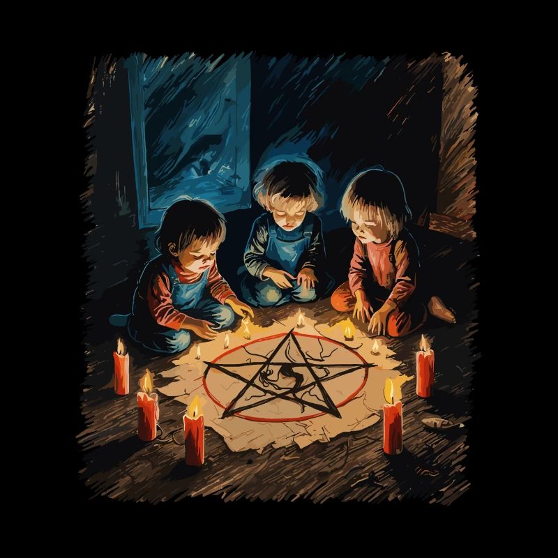 Rétro Vintage Design Occulte Rituels d’invocation