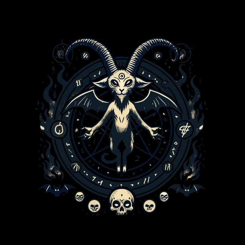 Creepy Devil Cat Dark Cats Invocation