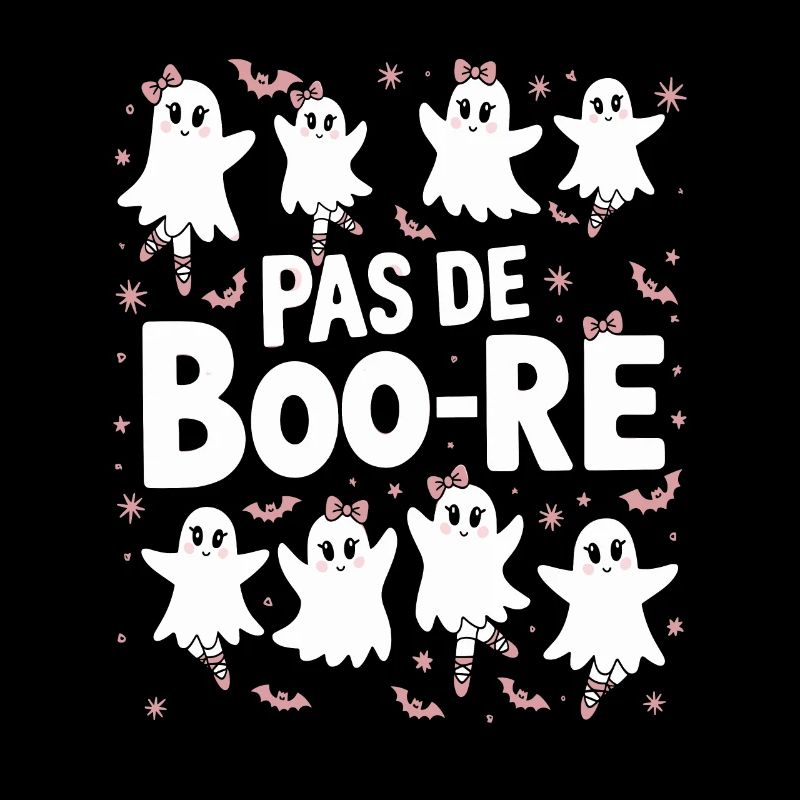 Pas De Boo-re Cute Ghosts Ballet Halloween Dance