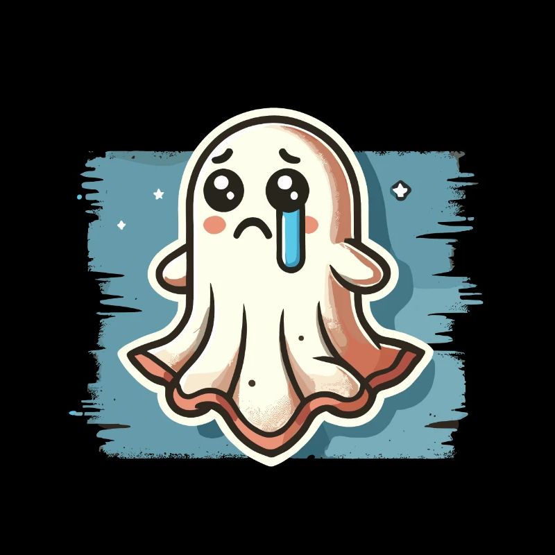 Sad Ghost Cute Weeping Ghosts