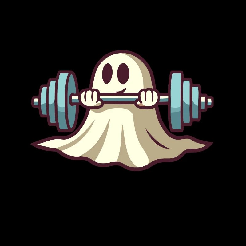 Musculation Ghost Drôle Gym Ghost