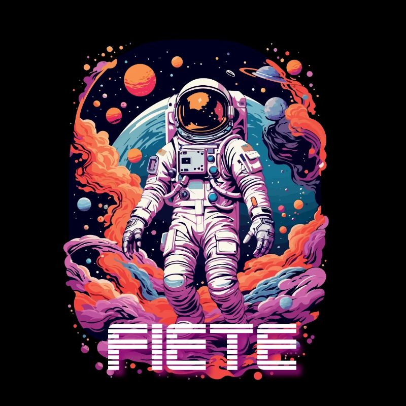 FIETE - Beau prénom de garçon avec astronaute cool