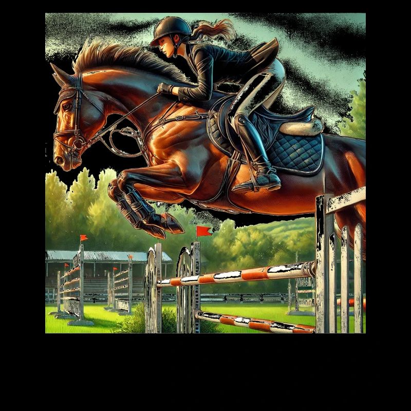 Cavalier de saut d’obstacles