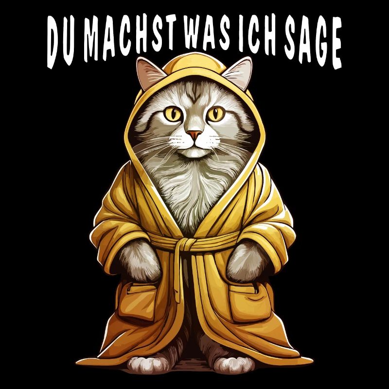 PEIGNOIR CHAT TU FAIS CE QUE JE DIS