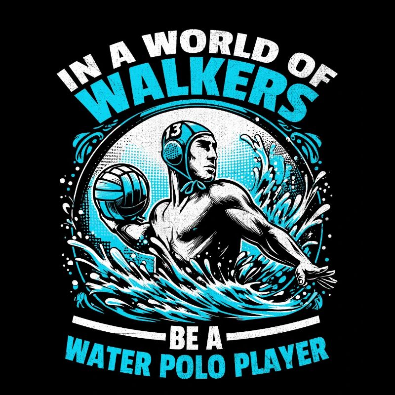 In einer Welt der Wanderer Sei ein Wasserballspieler Aquat