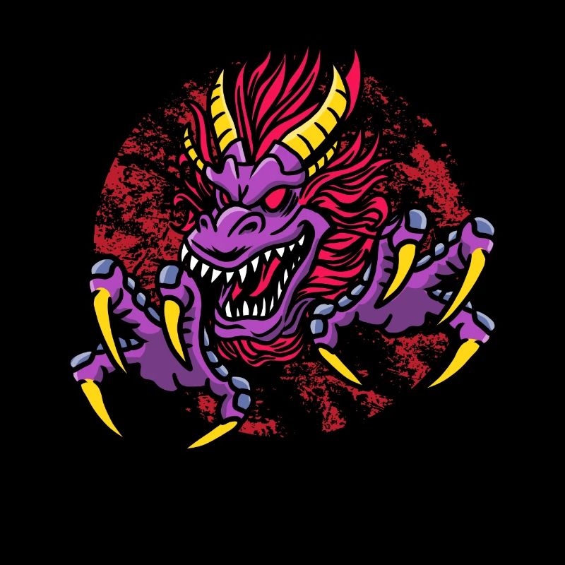 Fantasy Magic Dragon in Dungeon