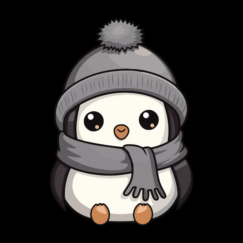 Pinguin Winter Tier Baby Comic