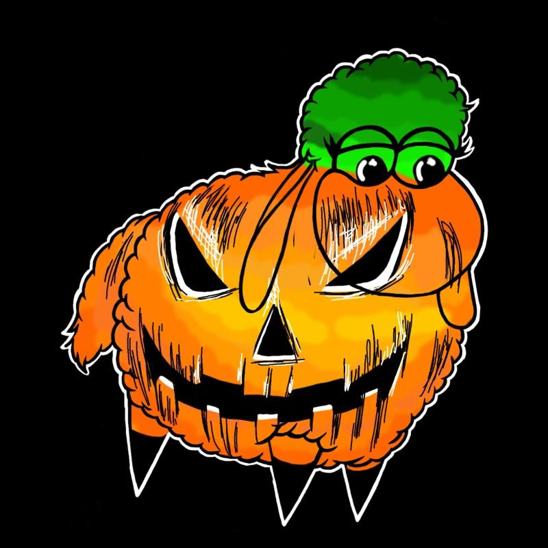 Wolly Sheepling Halloween Pumpkin