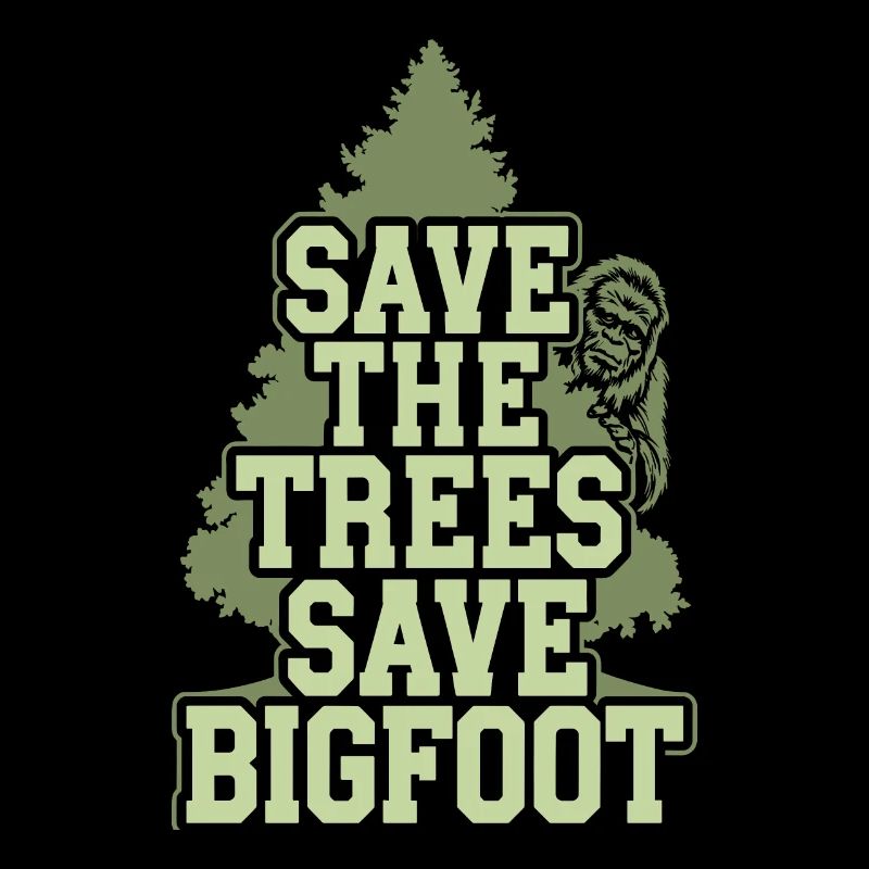 Bigfoot croyant Sasquatch Cryptide Créature de la forêt