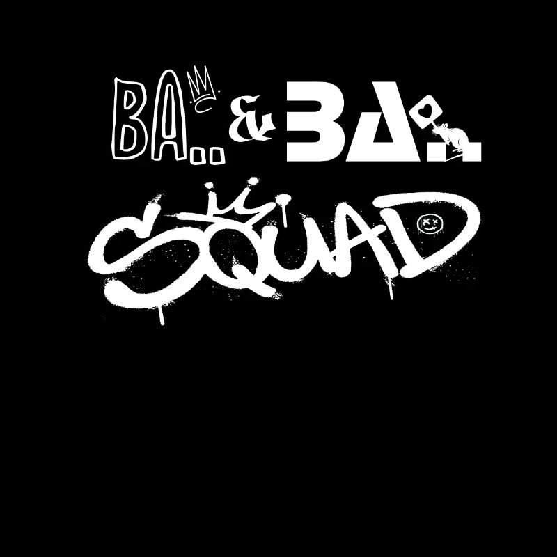 Ba Ba Squad Graffiti Design Wall Art