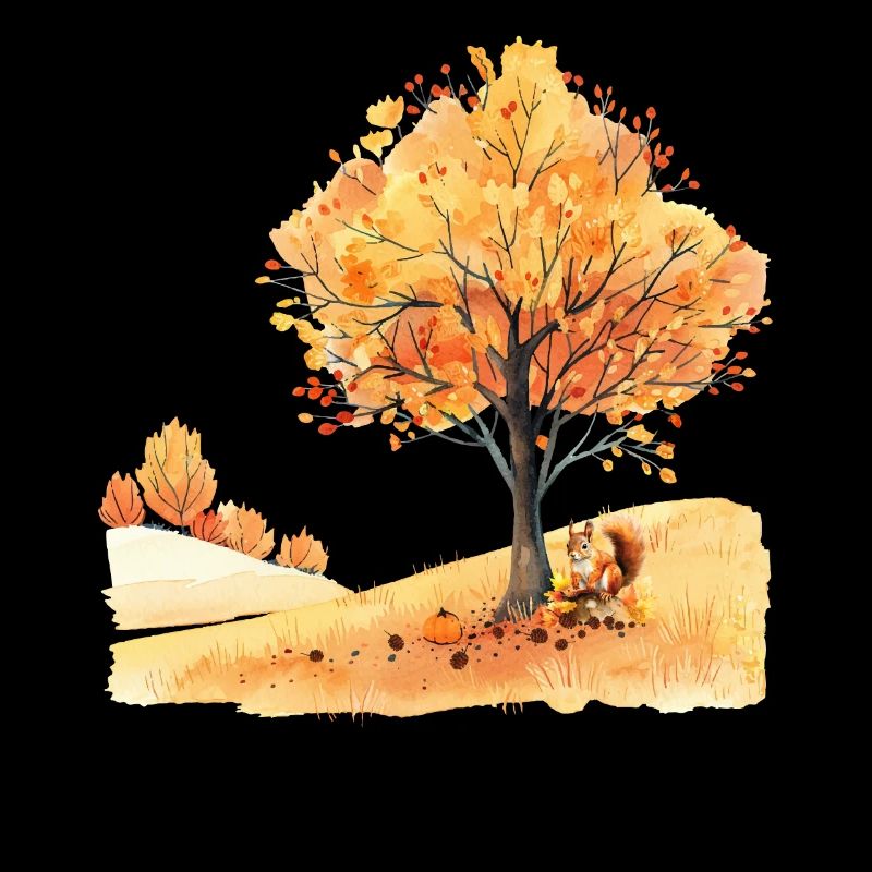 Herbst Eichhörnchen Autumn Squirrel