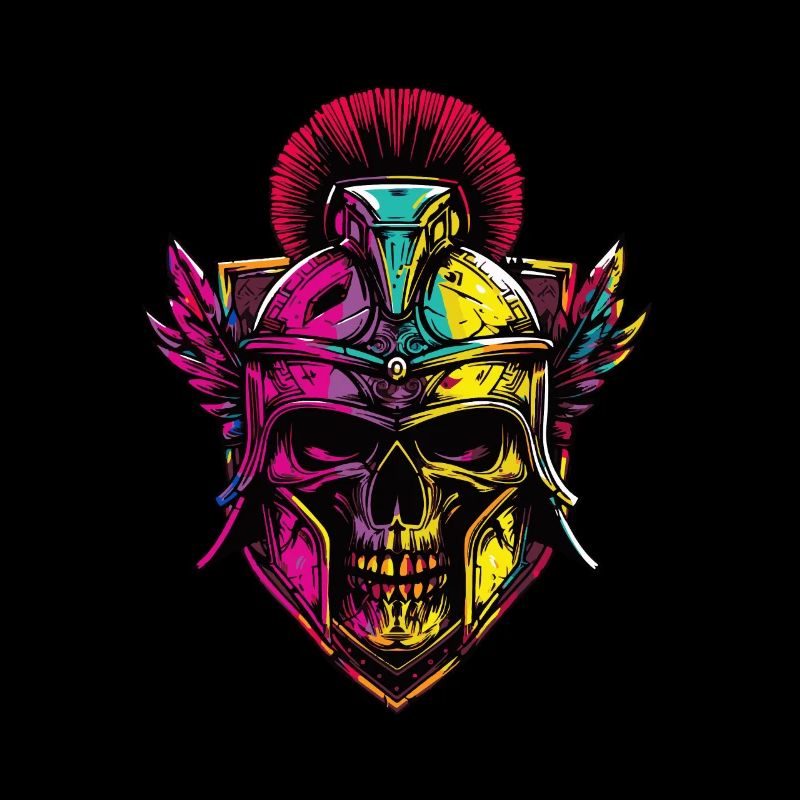 Spartaner Skull Gladiator Wappen
