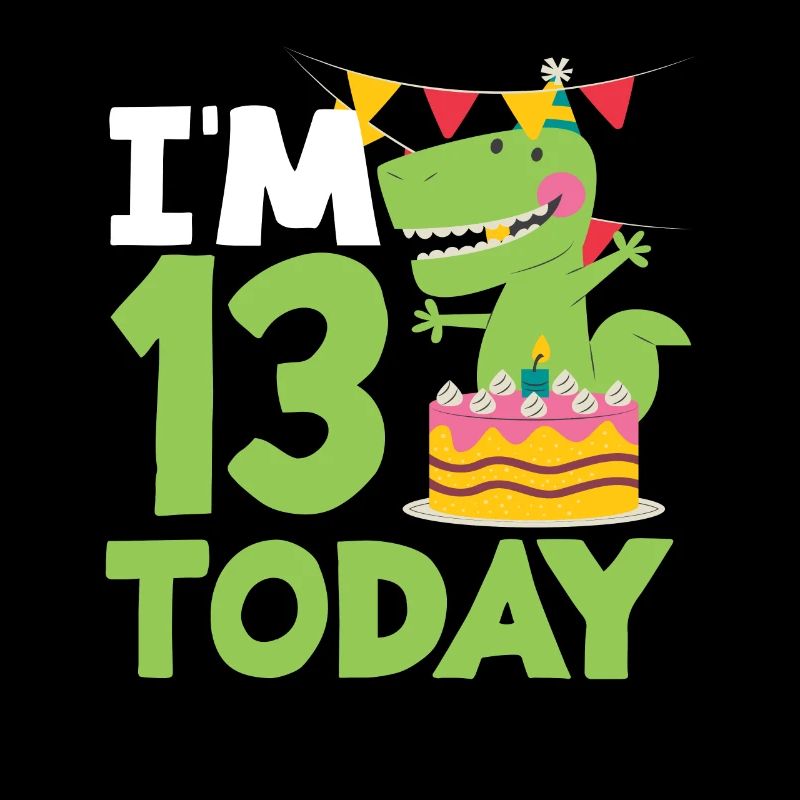 Ich Bin 13 Heute Geburtstag Dinosaurier