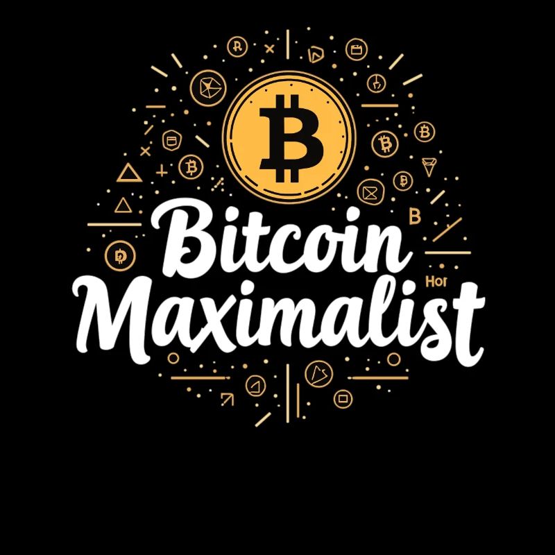 Bitcoin Maximalist - Design crypto élégant