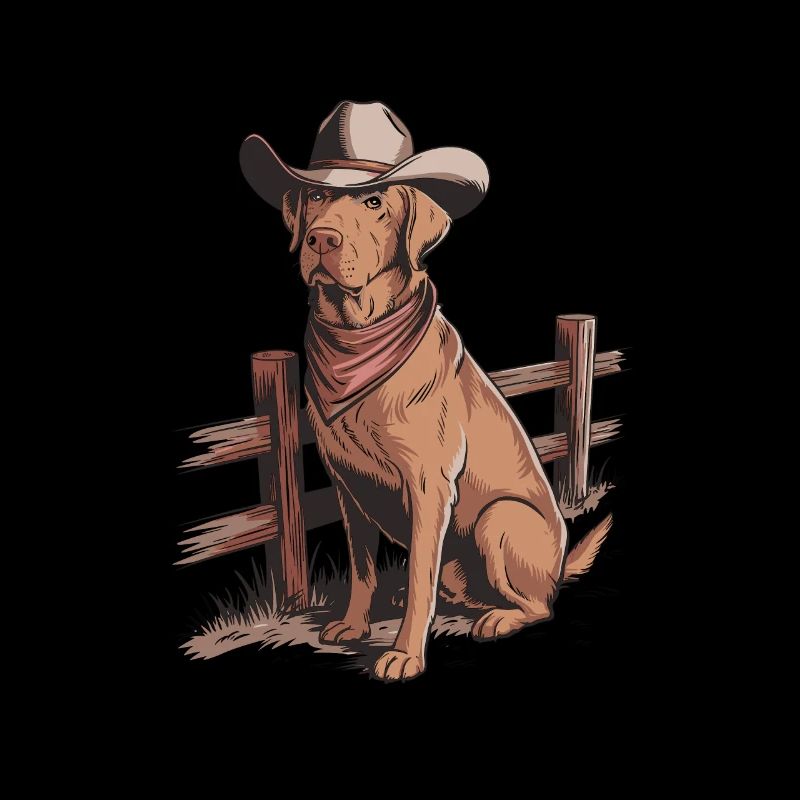 Foxred Labrador Cowboy