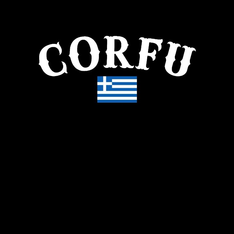 Corfou Grèce Drapeau grec Grec