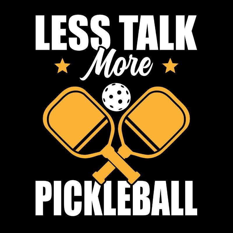 Paddle Ball Player Gift Less Talk Pickleball