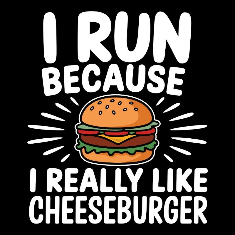I run because i really like Cheeseburger Jogging
