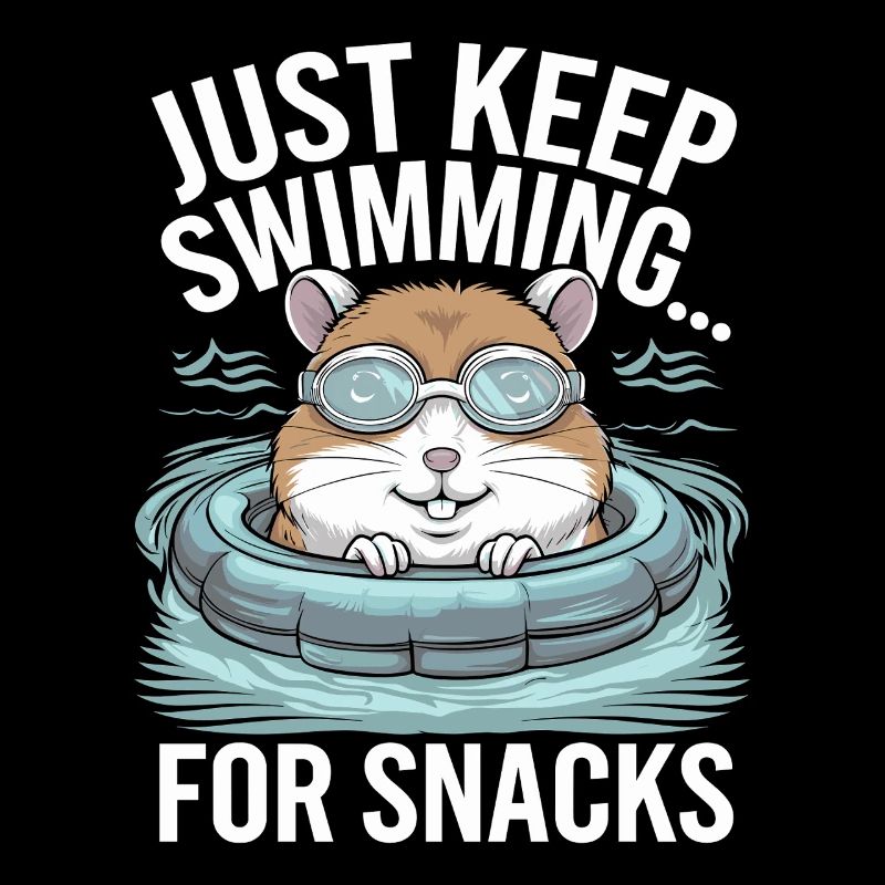 Hamster Swims for Snacks - Just Keep Swimming