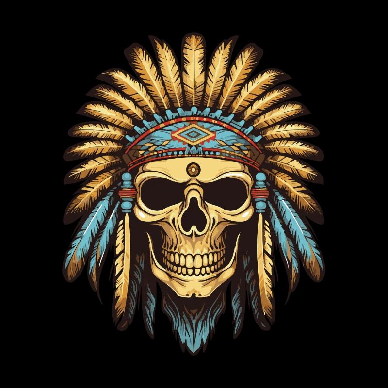 Apache Indian Chief Skull