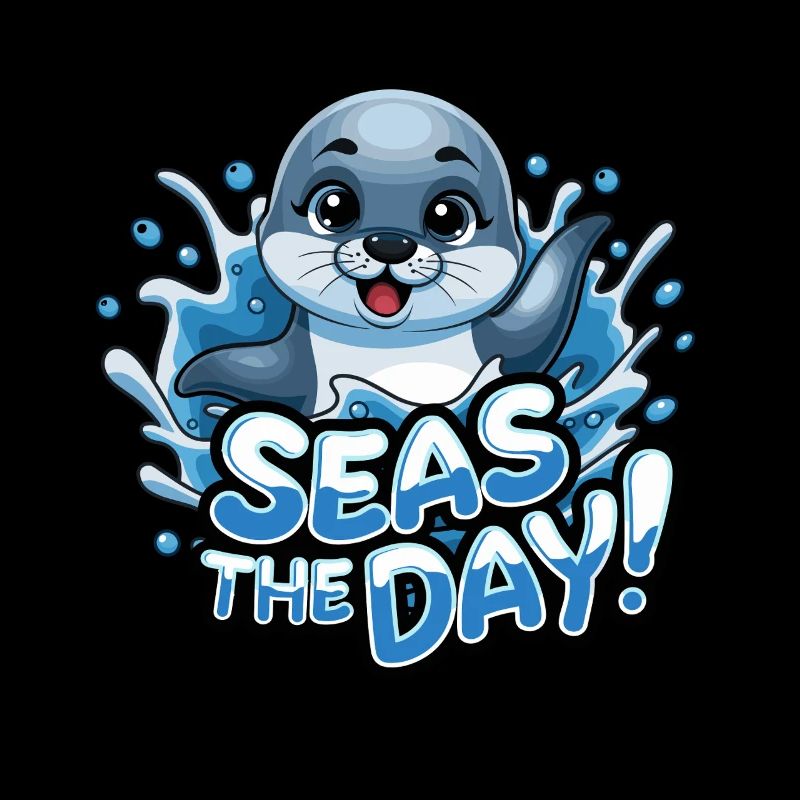 Experience the day with a cheerful seal -