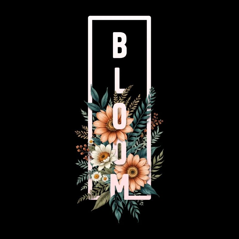Bloom Botanischer Rahmen