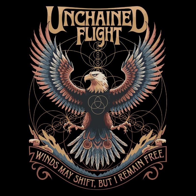 Unchained Flight - Eagle & Sacred Geometry