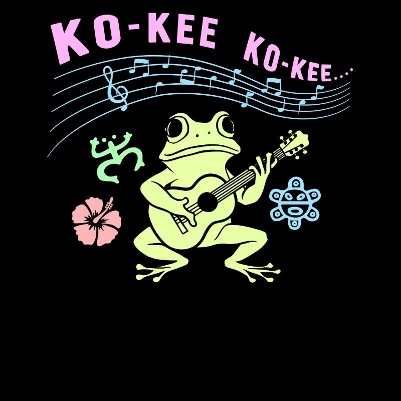 Ko-Kee Frog Playing Guitar Melody