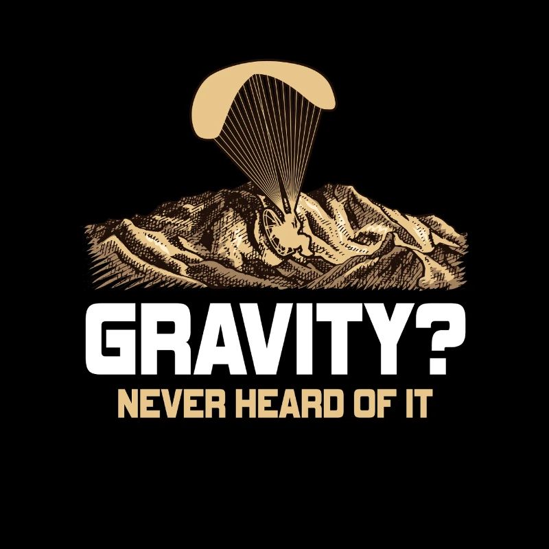 Mème hilarant de gravité de paramoteur