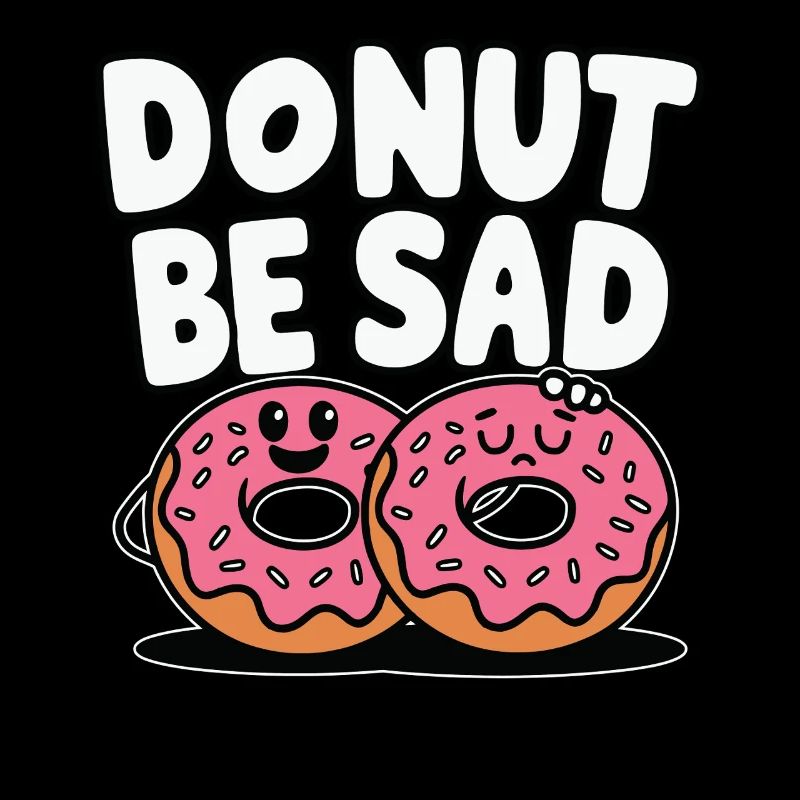 Donut Be Sad - Doughnut Funny Design