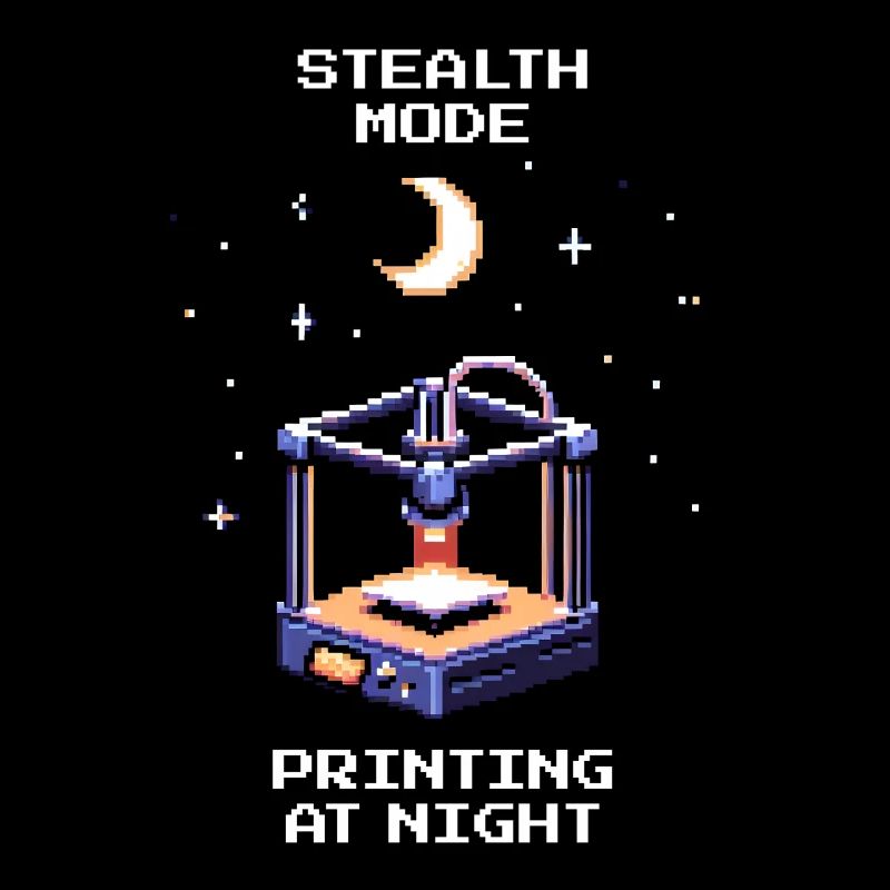 Mode furtif : impression de nuit | Lit d’impression 3D