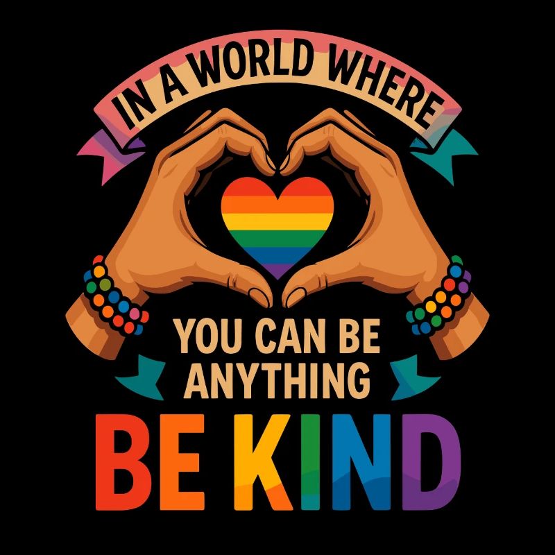 Be Kind - Regenbogenherz Design