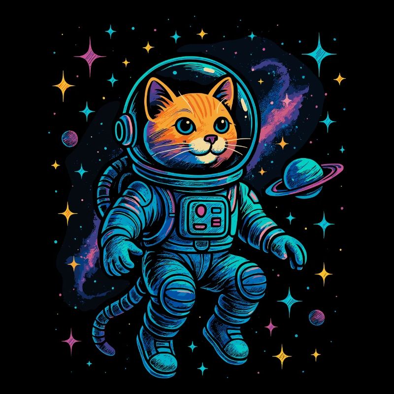 Chat de l’espace - Chat astronaute