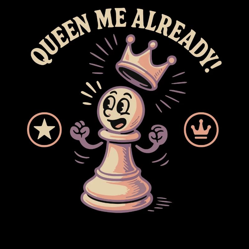 Queen Me Already Chess Player Funny Chess