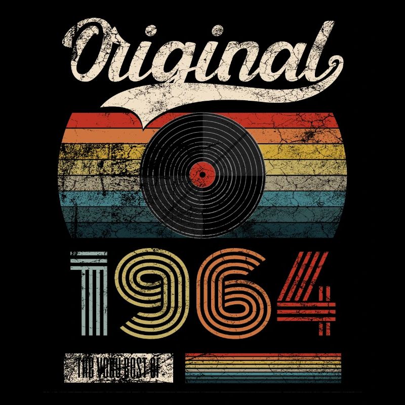 1964 Vintage Geburtstag Gift Tee Retro Style