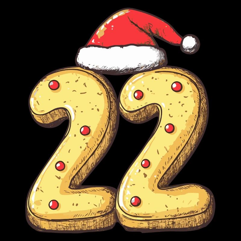 Biscuit de Noël à 22 chiffres